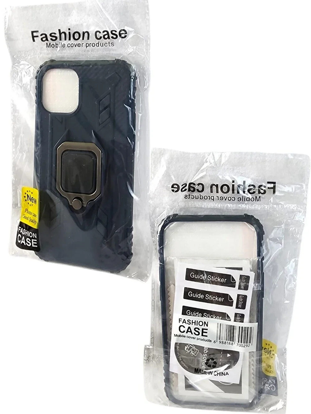 Navy Blue Defender Case & Screen Protector For iPhone 12